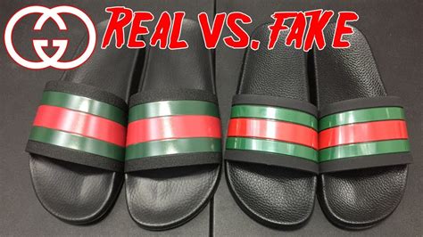 black gucci slides fake|Gucci slides cheap real.